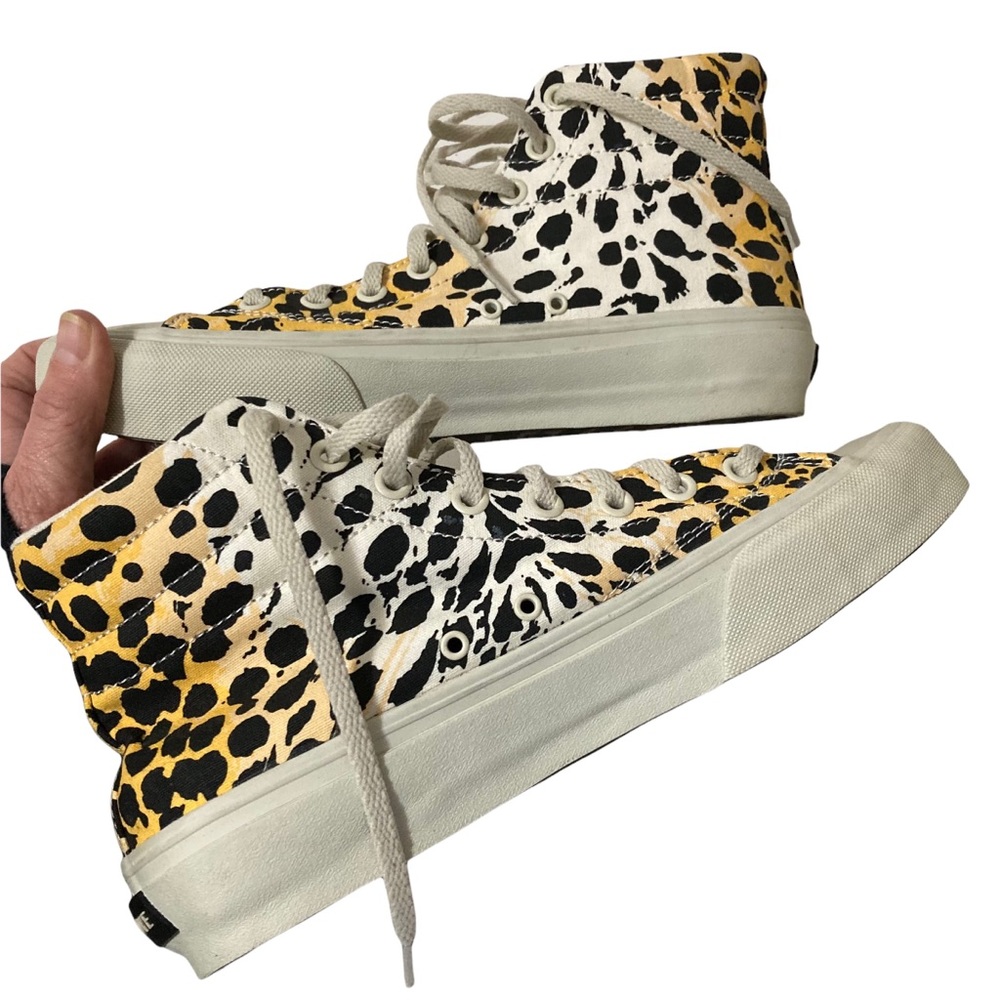 Straye Leopard Hi-Top Sneakers 8.5